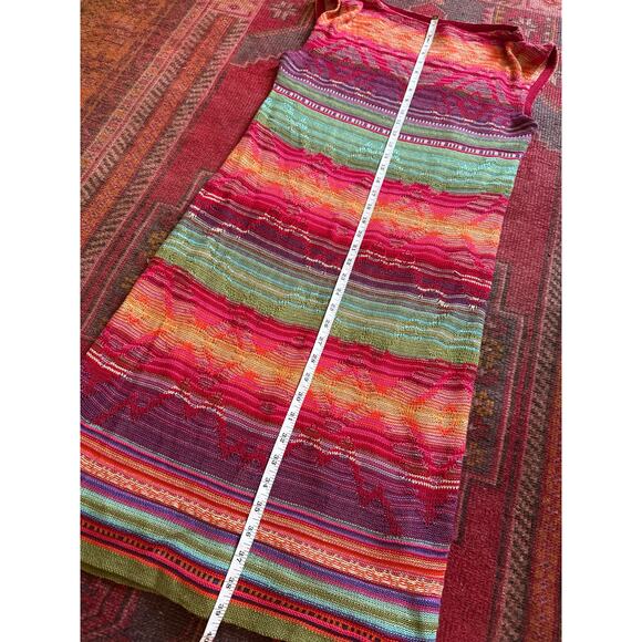 Lauren Ralph Lauren Brightly Colored Aztec Southwest Knit Dress Large - Picture 6 of 7
